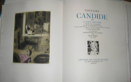 "Candide", de Voltaire, illustré par Gus Bofa